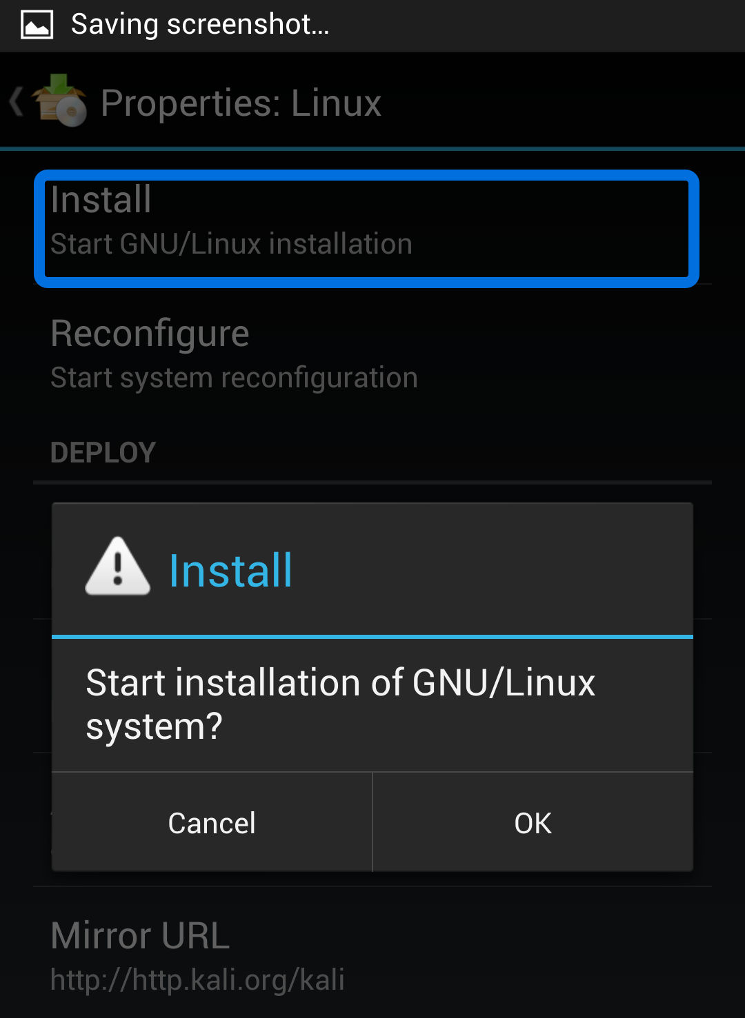 kali linux for android
